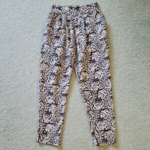 FabIndia Cotton Block Print Ankle Pants Size XS